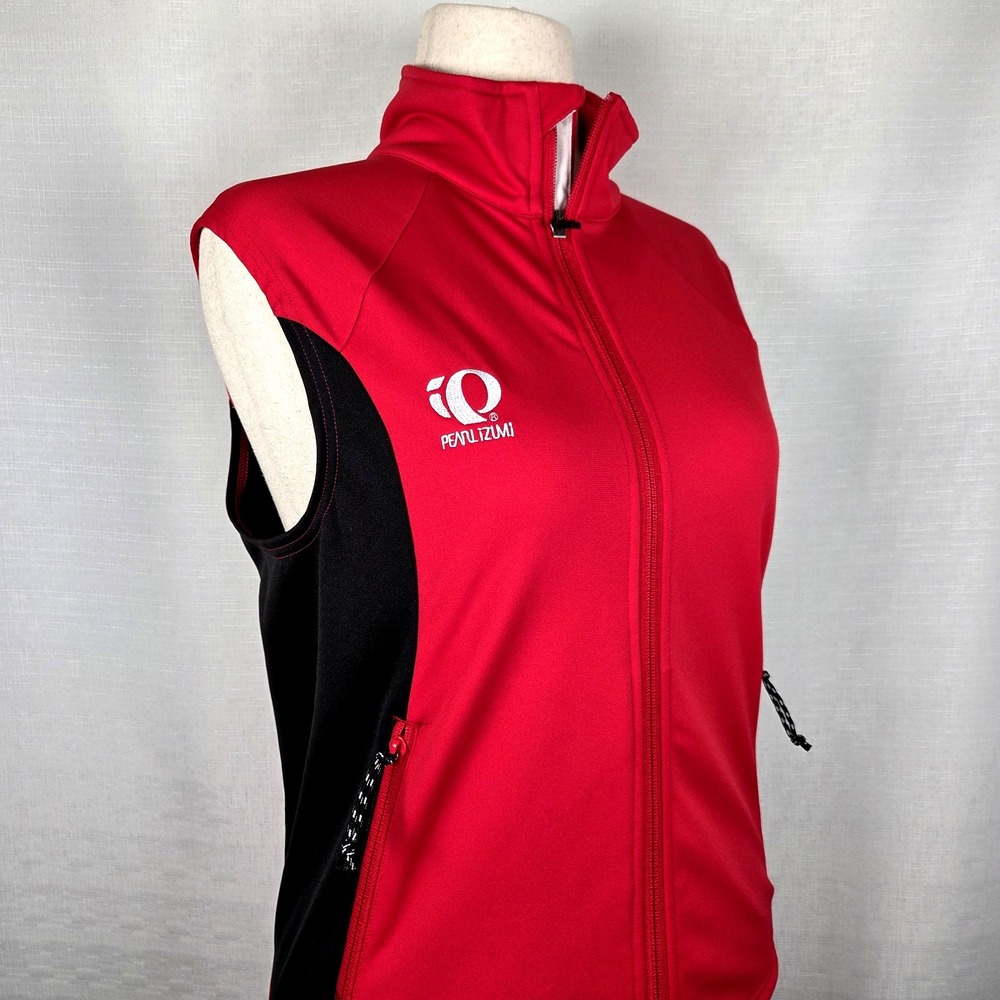 Pearl Izumi Red/Black‎ Cycling Vest Women's Large Fleece Lined Outdoors